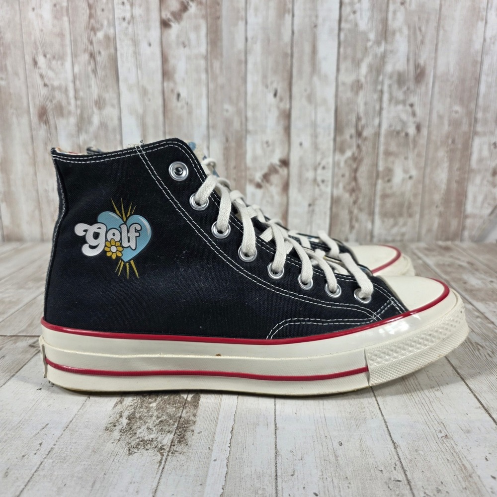 Golf Wang Converse Chuck 70 Hi Black Polka Dot A04325C Womens 9 Mens 7 Sneaker